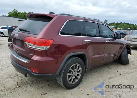 2016 Jeep Grand Cherokee Limited z USA, uszkodzony, nr VIN 1C4RJEBG1GC314437